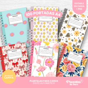 100 Portadas A4 para Cuadernos ✨📚